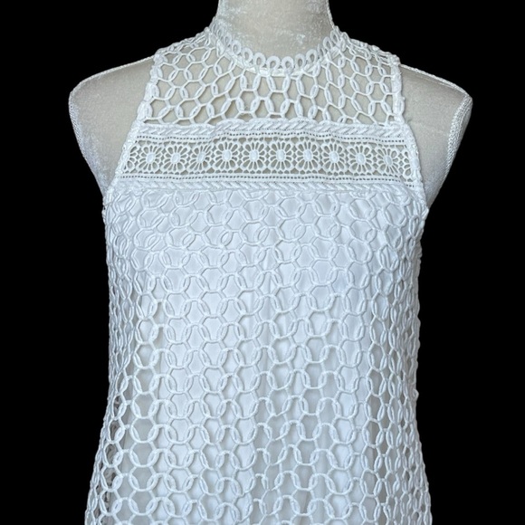 Anthropologie Moon River Open Knit Lace Honeycomb Shift Dress Women’s Size XS - Picture 3 of 9